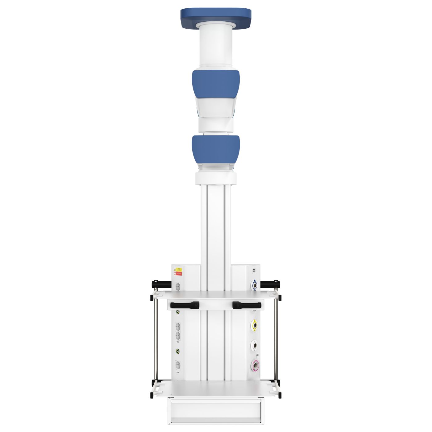 Потолочная медицинская консоль CADUCEUS C2E-V двухплечевая вертикальная
